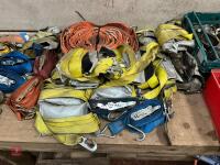 LARGE QTY OF RATCHET STRAPS AND FIXINGS - 14