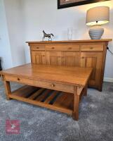 MATCHING SIDEBOARD AND COFFEE TABLE