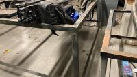 6'6" X 13'2" METAL FRAME WORK TABLE - 2