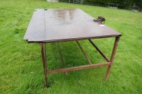 6' x 3'9" METAL WORK BENCH - 2