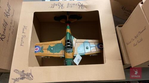 MODEL SPITFIRE PLANE All items must be collected from the sale site within 2 weeks of the sale closing otherwise items will be disposed off at the purchasers loss (purchasers will still be liable for outstanding invoices). The sale site will be open to fa
