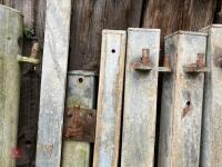 10 GALVANISED HANGING/LATCHING POSTS - 10