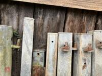 10 GALVANISED HANGING/LATCHING POSTS - 11