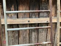 4 GALVANISED CATTLE FEED BARRIERS - 7