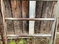 4 GALVANISED CATTLE FEED BARRIERS - 12