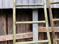 3 GALVANISED CATTLE FEED BARRIERS - 3