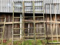 3 GALVANISED CATTLE FEED BARRIERS - 17