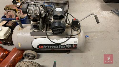 AIRMATE P3/100 AIR COMPRESSOR All items must be collected from the sale site within 2 weeks of the sale closing otherwise items will be disposed off at the purchasers loss (purchasers will still be liable for outstanding invoices). The sale site will be o