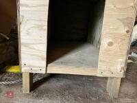 HOMEMADE WOODEN DOG KENNEL - 2