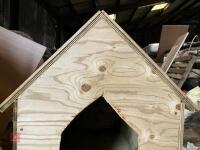 HOMEMADE WOODEN DOG KENNEL - 4