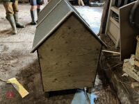 HOMEMADE WOODEN DOG KENNEL - 15