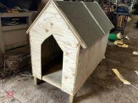 HOMEMADE WOODEN DOG KENNEL - 20