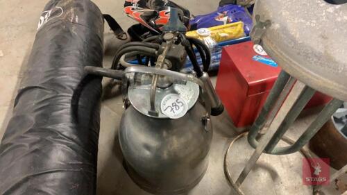 PORTABLE MILKING BUCKET All items must be collected from the sale site within 2 weeks of the sale closing otherwise items will be disposed off at the purchasers loss (purchasers will still be liable for outstanding invoices). The sale site will be open to
