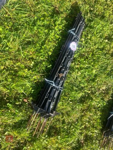 10 BLACK ELECTRIC FENCING STAKES