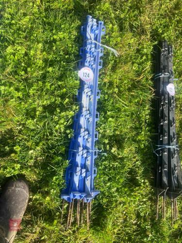 10 BLUE ELECTRIC FENCING STAKES