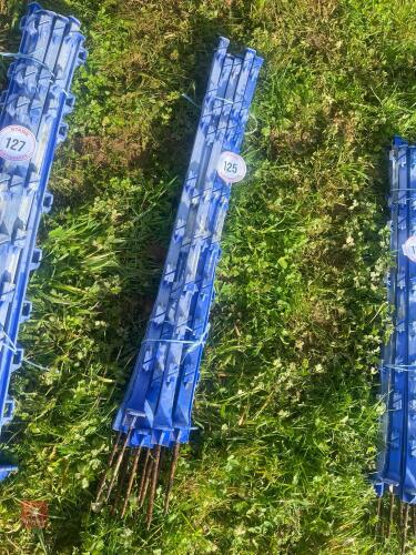 10 BLUE ELECTRIC FENCING STAKES