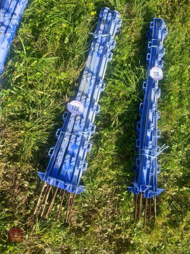 10 BLUE ELECTRIC FENCING STAKES