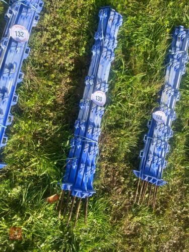 10 BLUE ELECTRIC FENCING STAKES