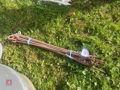 10 ELECTRIC FENCING STAKES