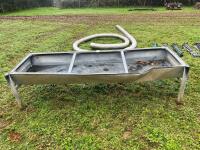 8' GALVANISED FREESTANDING CATTLE TROUGH - 2