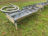 8' GALVANISED FREESTANDING CATTLE TROUGH - 3