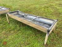 8' GALVANISED FREESTANDING CATTLE TROUGH - 5