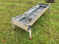 8' GALVANISED FREESTANDING CATTLE TROUGH - 7