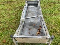 8' GALVANISED FREESTANDING CATTLE TROUGH - 8