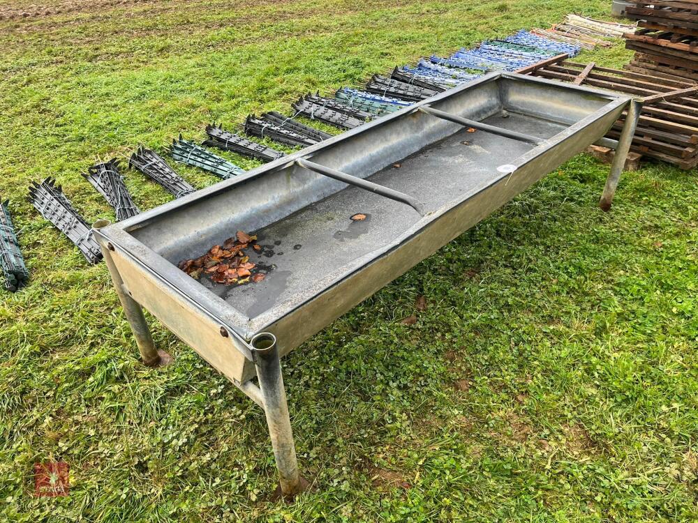 8' GALVANISED FREESTANDING CATTLE TROUGH