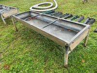 8' GALVANISED FREESTANDING CATTLE TROUGH - 3