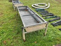 8' GALVANISED FREESTANDING CATTLE TROUGH - 4