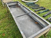 8' GALVANISED FREESTANDING CATTLE TROUGH - 5