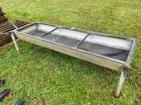 8' GALVANISED FREESTANDING CATTLE TROUGH - 7