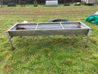 8' GALVANISED FREESTANDING CATTLE TROUGH - 2