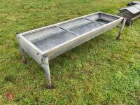 8' GALVANISED FREESTANDING CATTLE TROUGH - 5