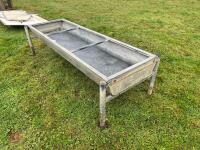 8' GALVANISED FREESTANDING CATTLE TROUGH - 7