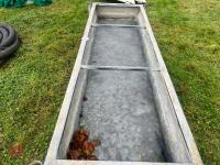 8' GALVANISED FREESTANDING CATTLE TROUGH - 9