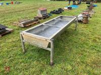 8' GALVANISED FREESTANDING CATTLE TROUGH - 3