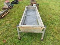 8' GALVANISED FREESTANDING CATTLE TROUGH - 4