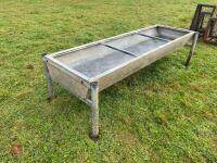 8' GALVANISED FREESTANDING CATTLE TROUGH - 6