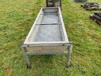 8' GALVANISED FREESTANDING CATTLE TROUGH - 7