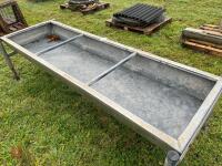 8' GALVANISED FREESTANDING CATTLE TROUGH - 8