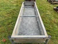 8' GALVANISED FREESTANDING CATTLE TROUGH - 9