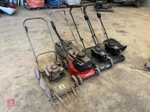 3 LAWN MOWERS (S/R)