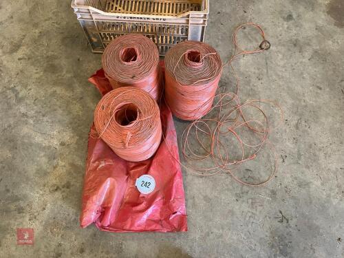 3 ROLLS OF BALER CORD