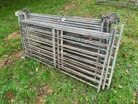 11 GALVANISED HD 6' SHEEP HURDLES - 3