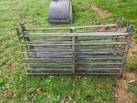 6 GALVANISED 6' SHEEP HURDLES - 4