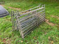 6 GALVANISED 6' SHEEP HURDLES - 5