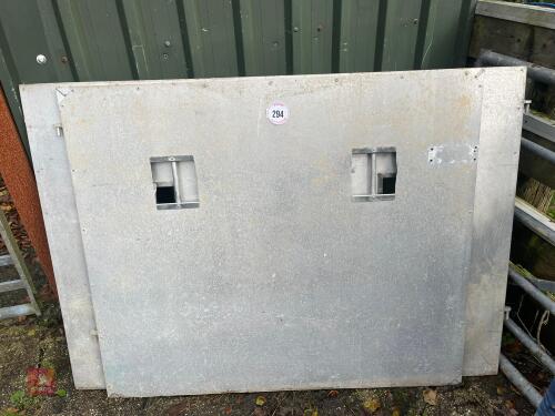 2 ALUMINIUM GATES