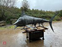 10' GALVANISED BLUE MARLIN SCULPTURE - 15